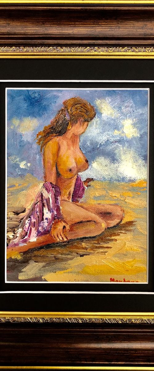 Women at the beach by Inna Montano