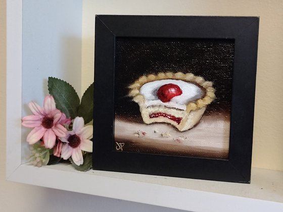 Little Cherry Bakewell tart still life