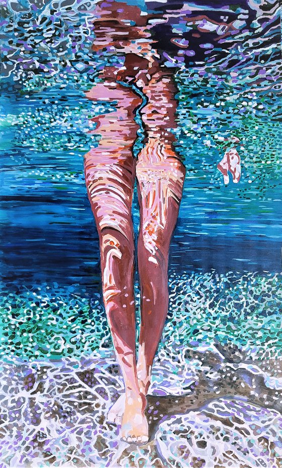 Extra large, Underwater / 151 x 90 cm , reserved for R. L.