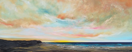 Morning Glow - seascape, emotional, panoramic