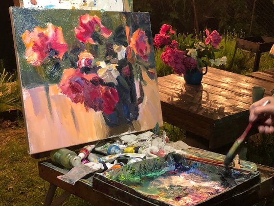 Night Peonies