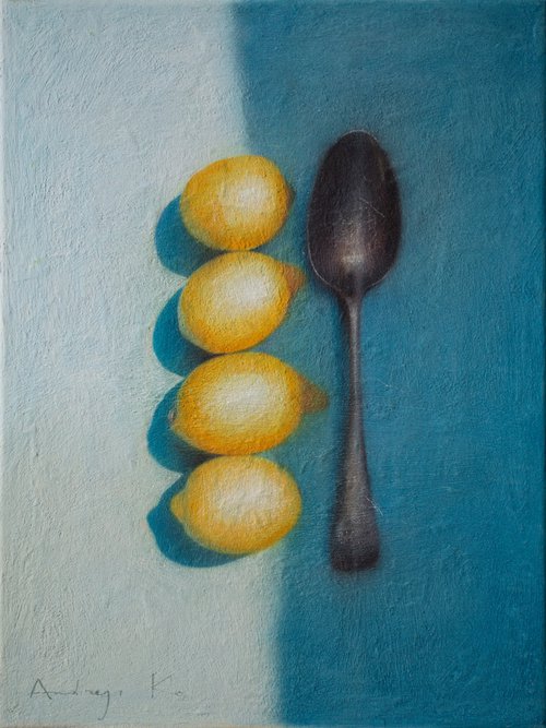 The Spoon and Four Lemons by Andrejs Ko