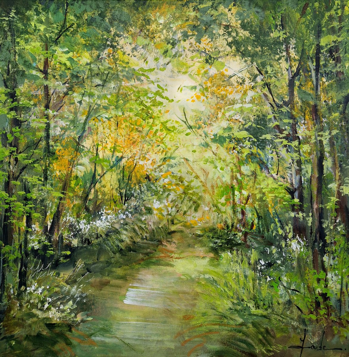  Between Leaves And Light By Irina Laube, 20 X 20, Artwork For Sale On Artfinder
