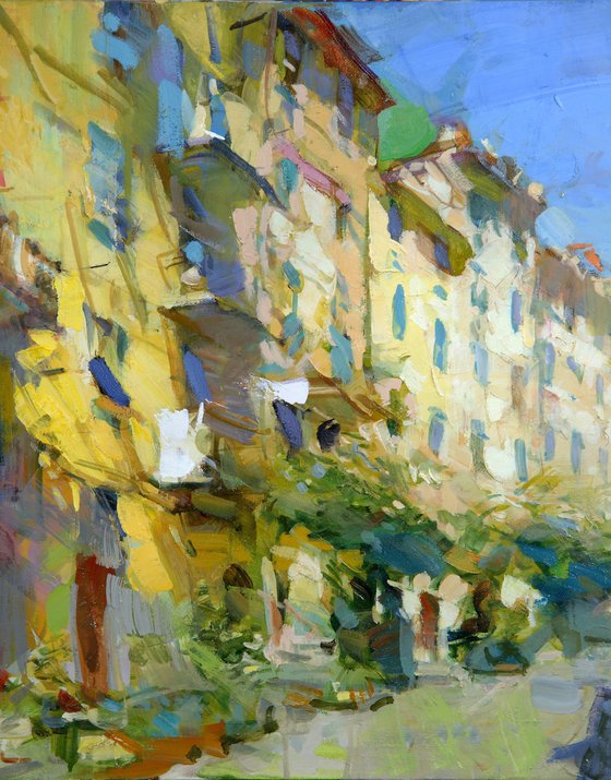 "Street in Riomaggiore"