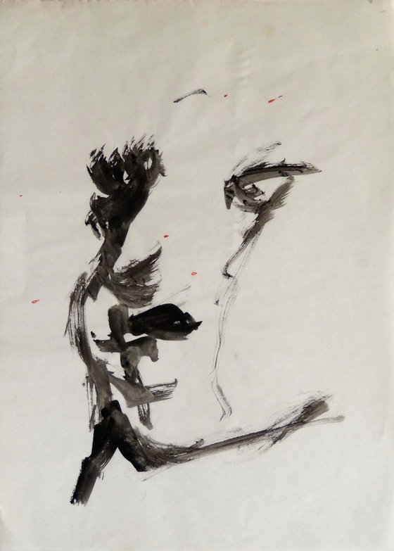 Expressionist Portrait, 21x29 cm