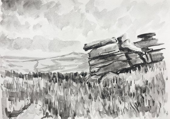 Rock formations on Bodmin Moor, Cornwall