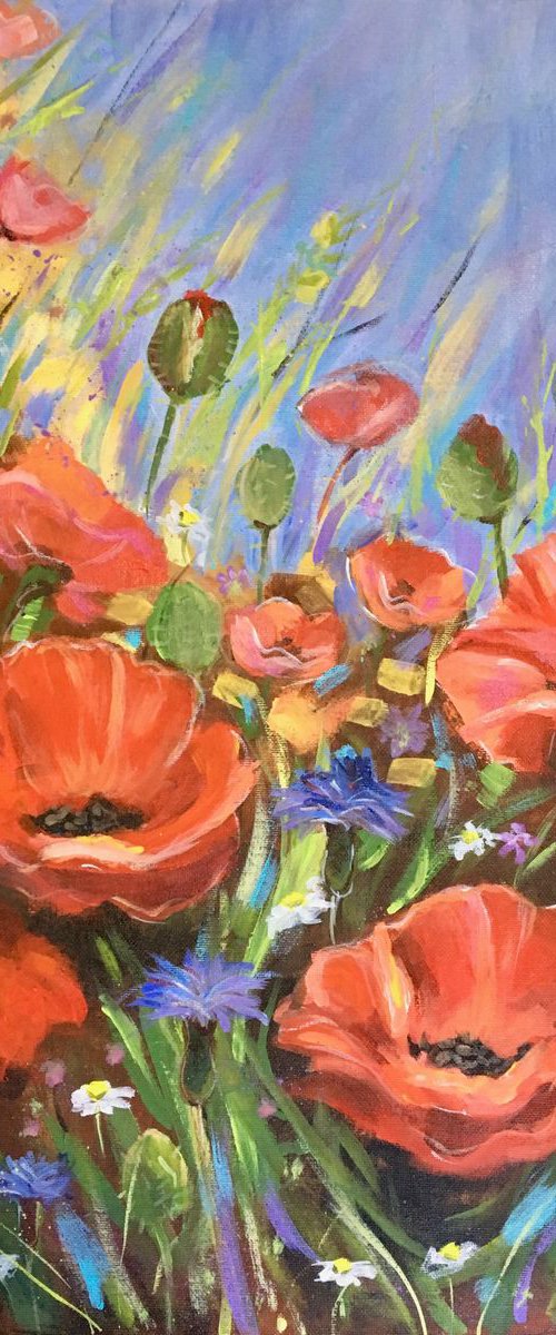 Poppies by Neeta Popat Kataria