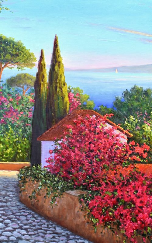 Mediterranean View by Yulia Nikonova