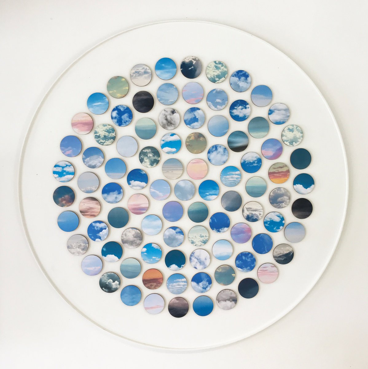Circle Of Clouds By Amelia Coward, 31 X 31, Artwork For Sale On Artfinder