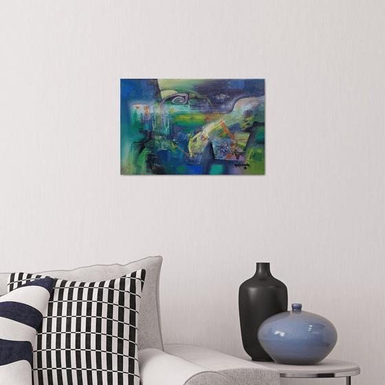 Constantly Changing, Small oil Painting, Abstract art, Modern Home Wall Art