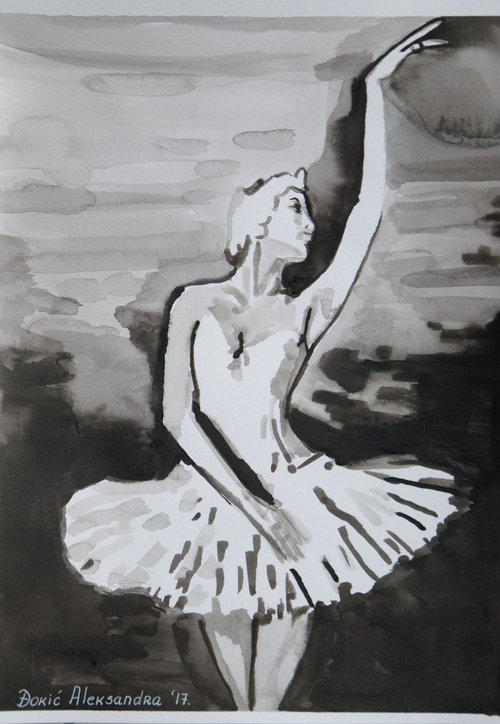 Ballerina #24  / 28.3 x 20.8 cm by Alexandra Djokic