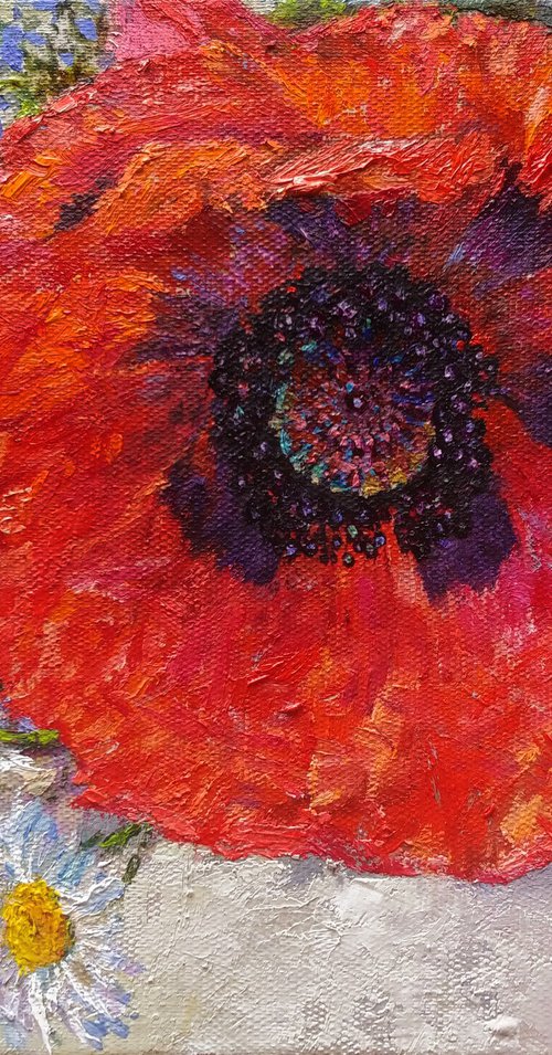 Poppy flower by Svitlana Koval