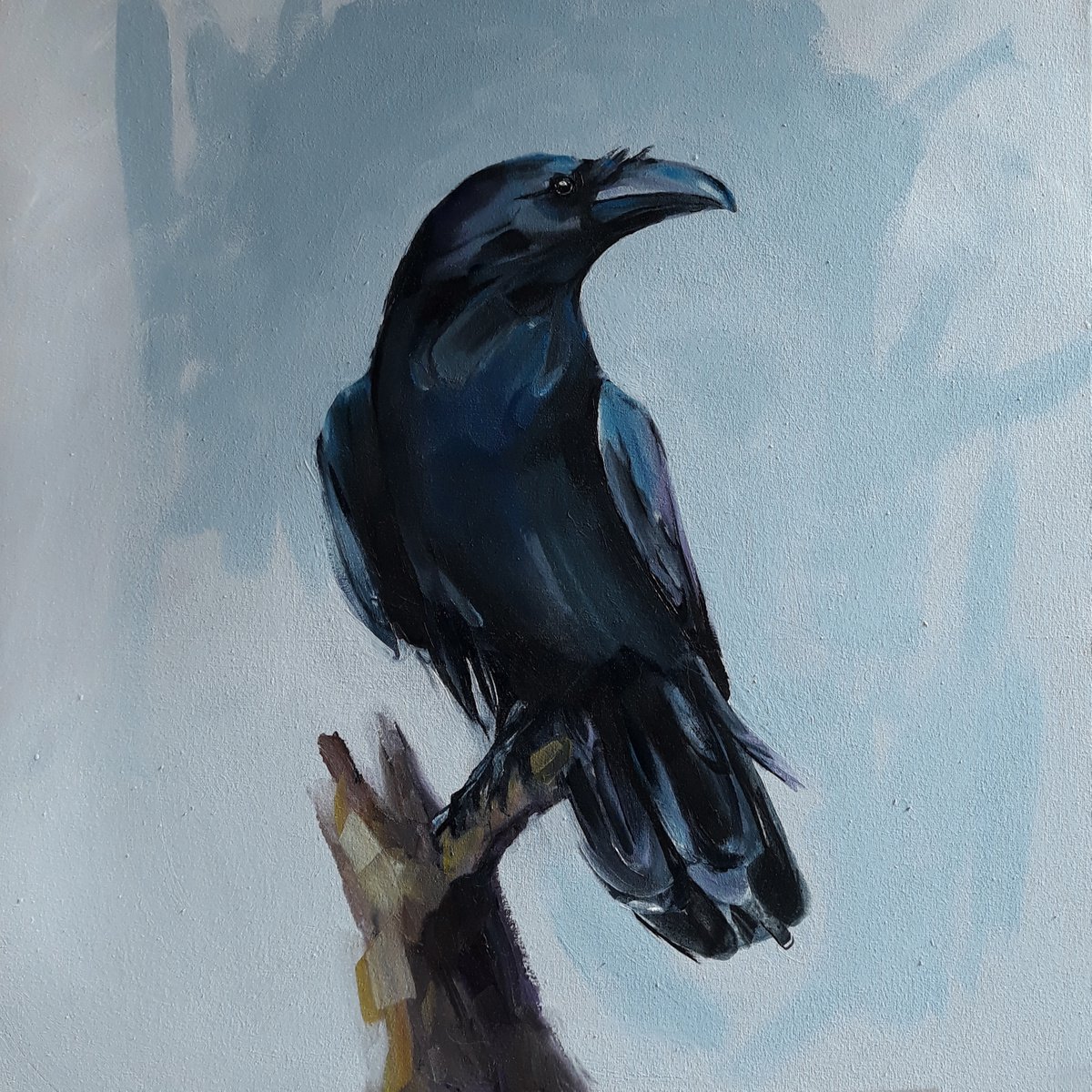 Raven Painting by Kateryna Somyk