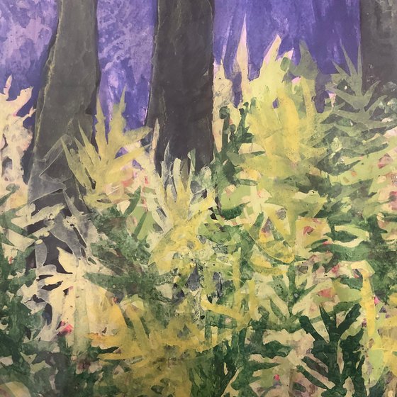 A kiss in butterfly wood