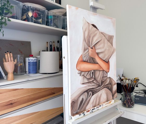 Girl with Pillow