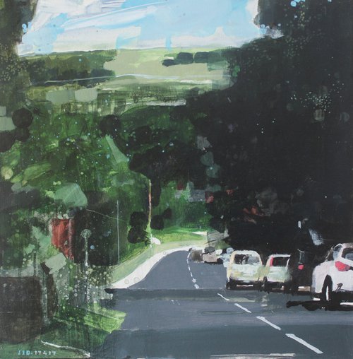 A country lane in the South Downs by Julian Sutherland-Beatson