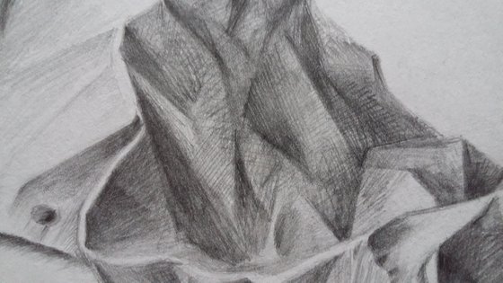 Abstract original pencil drawing #1