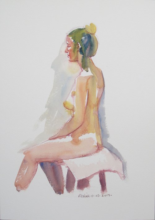 seated female nude by Rory O’Neill