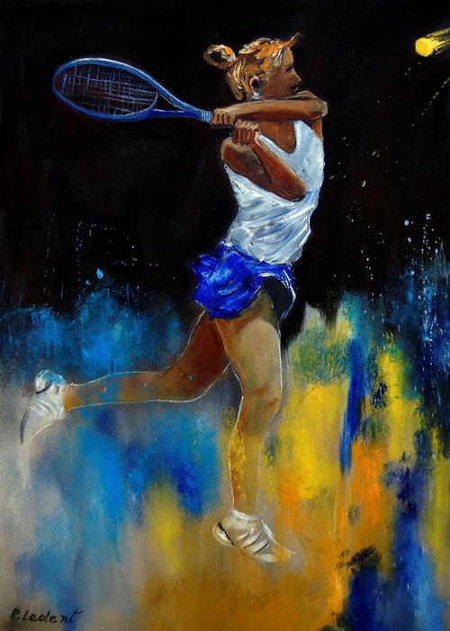 Playing tennis -57 by Pol Henry Ledent
