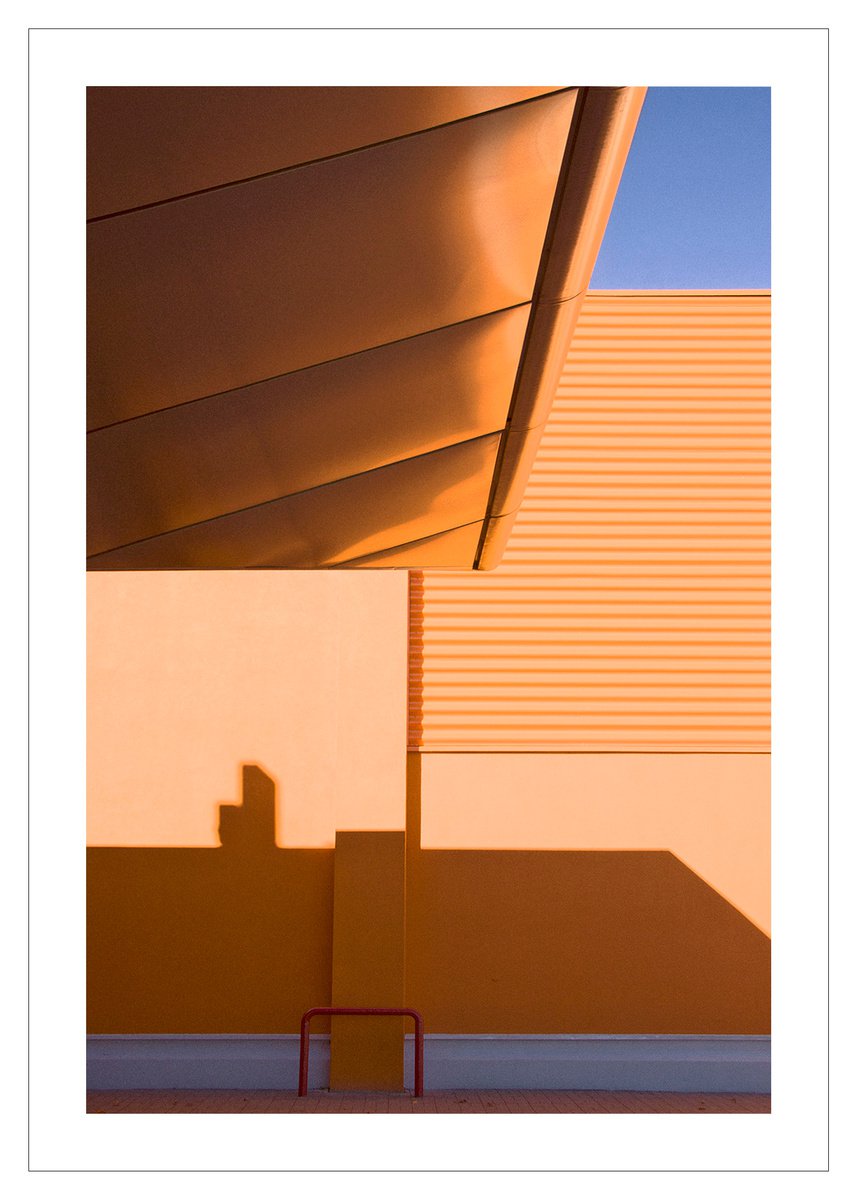 Geometric Cityscapes Photograph By Beata Podwysocka, 20 X 28, Golden And Brown, Original Artwork