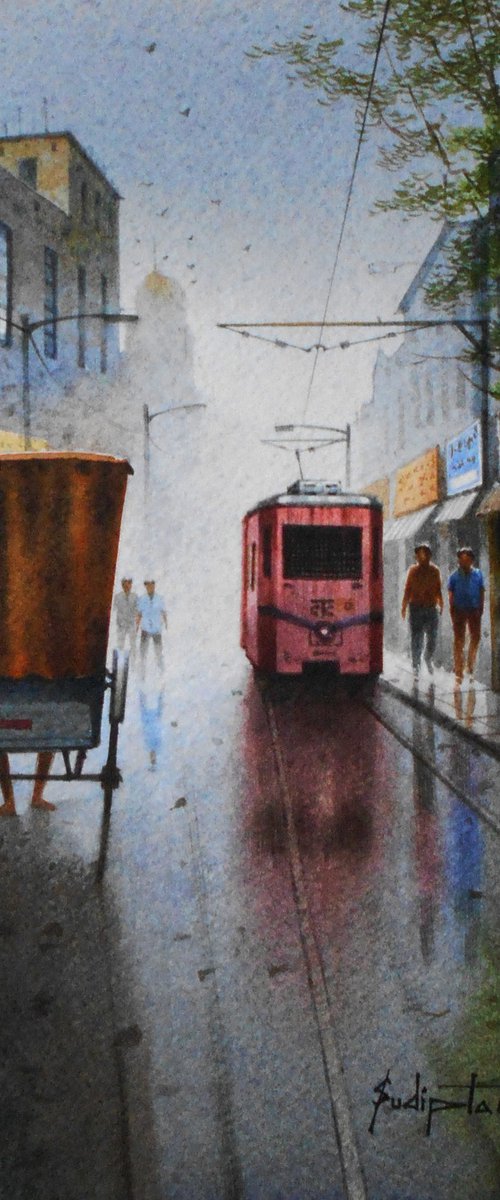 After rainy day in the city by Sudipta Karmakar