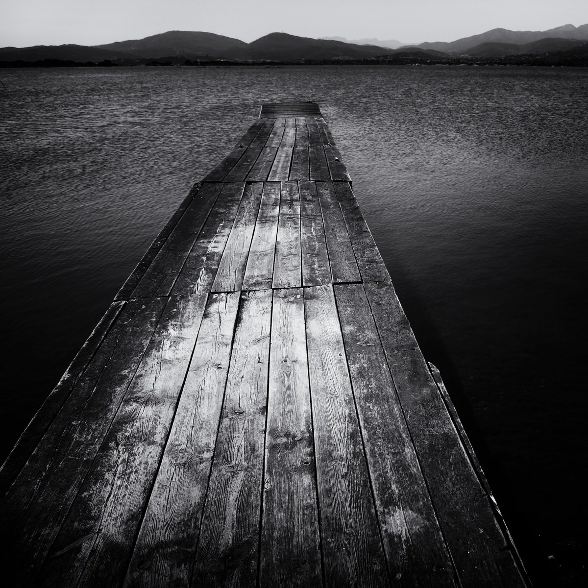 Photorealistic Landscape Photograph By Christian Schwarz, 17 X 17, Le Ponton, Original Artwork