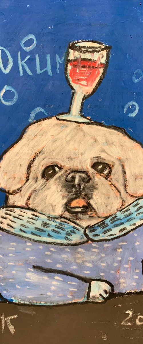 Drinking dog #170 by Pavel Kuragin