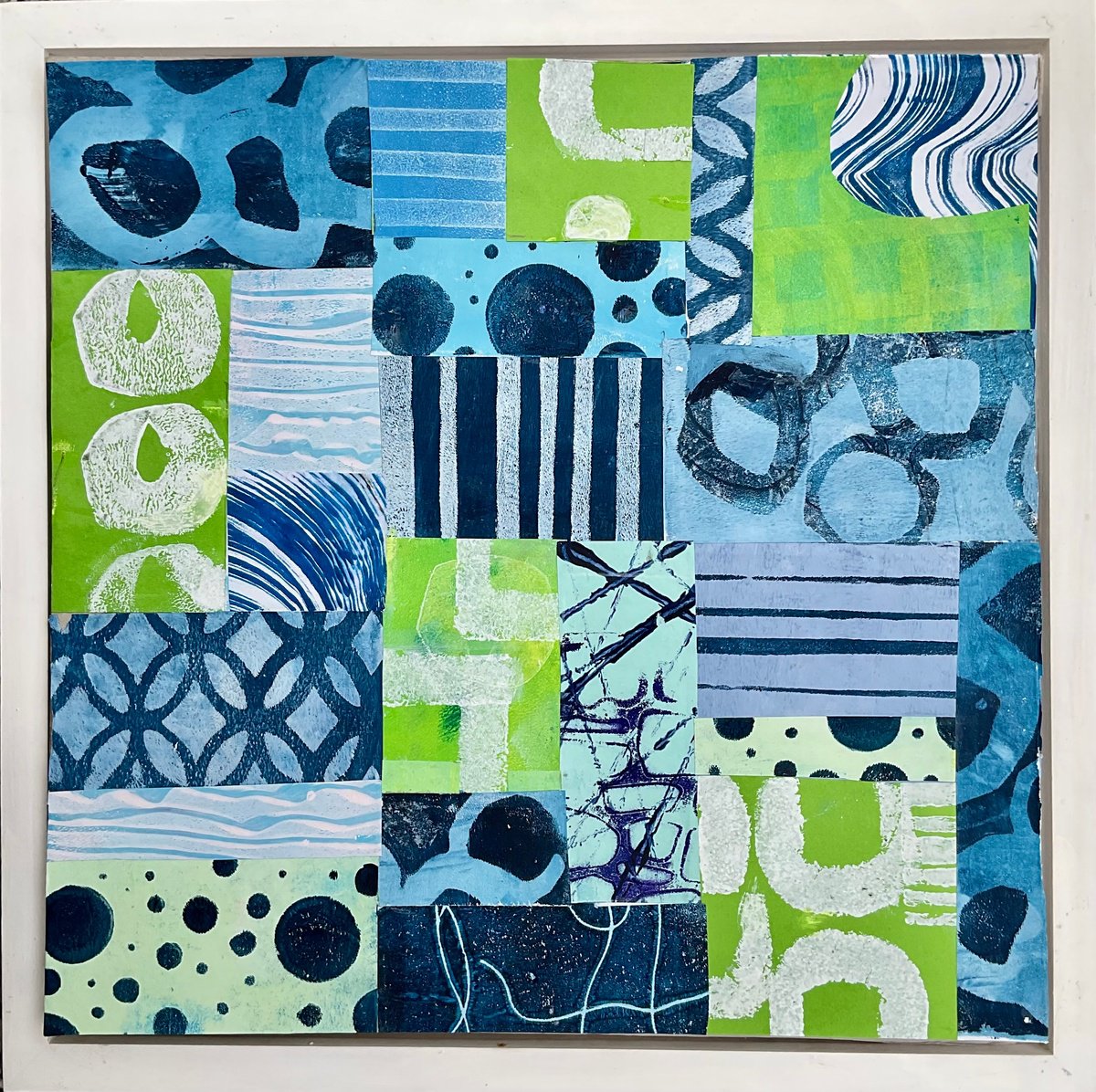 Green/Blue Grid With 