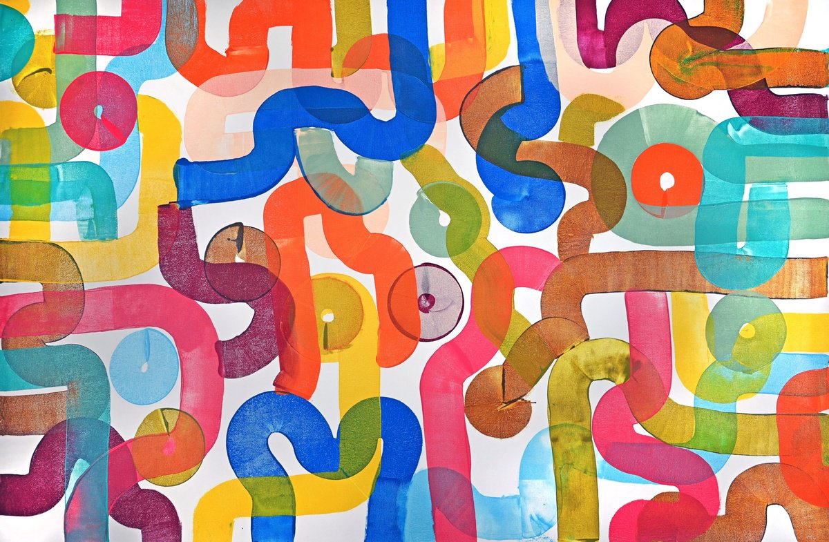  Color Study By Sumit Mehndiratta, 61 X 39, Artwork For Sale On Artfinder