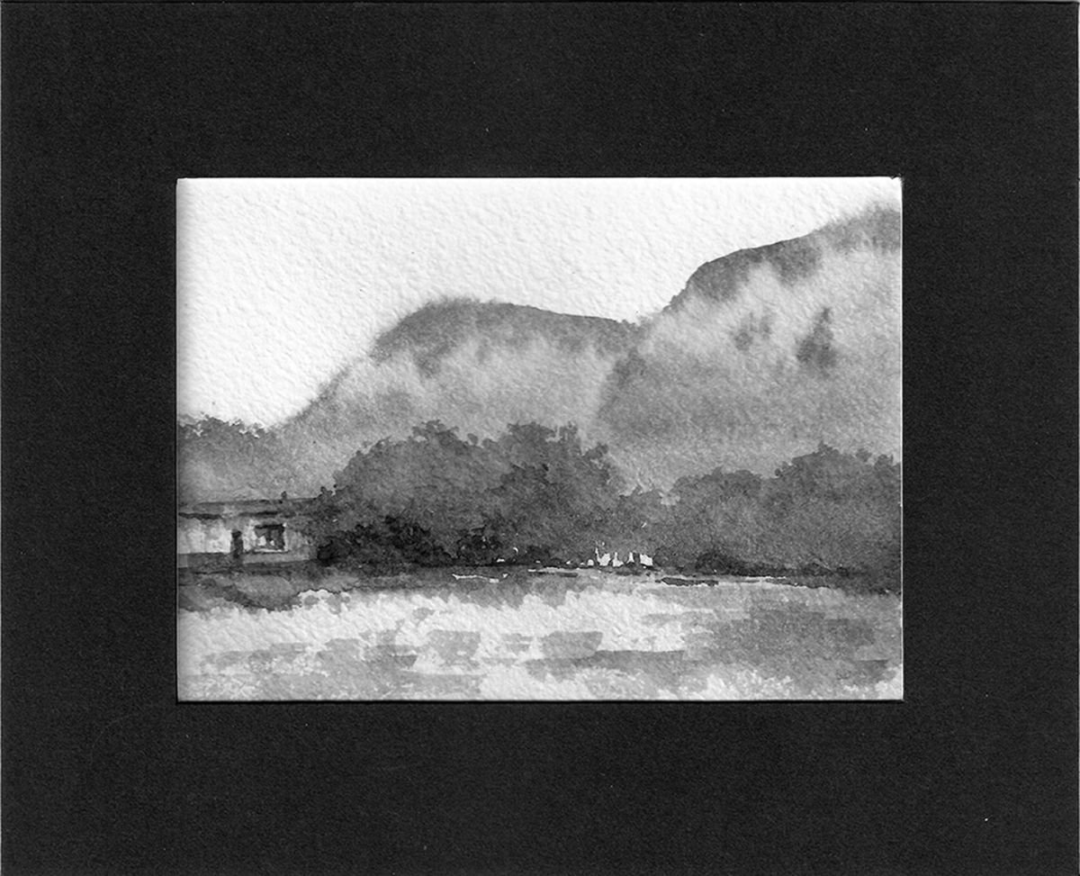 Watercolor miniature by Daniil Belov
