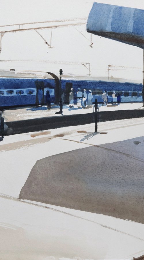 Arrival departure, light shade by Prashant Prabhu