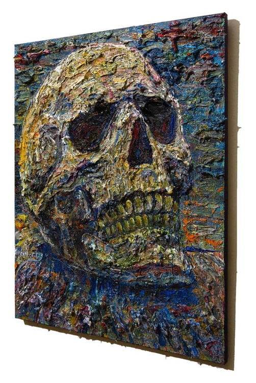 Original Oil Painting Skull Abstract Artfinder