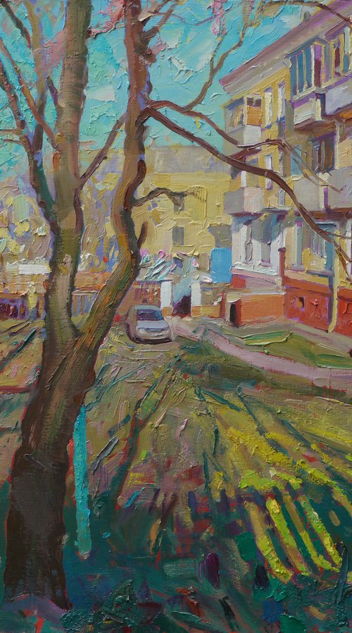 Yard in the center of Chernihiv by Victor Onyshchenko