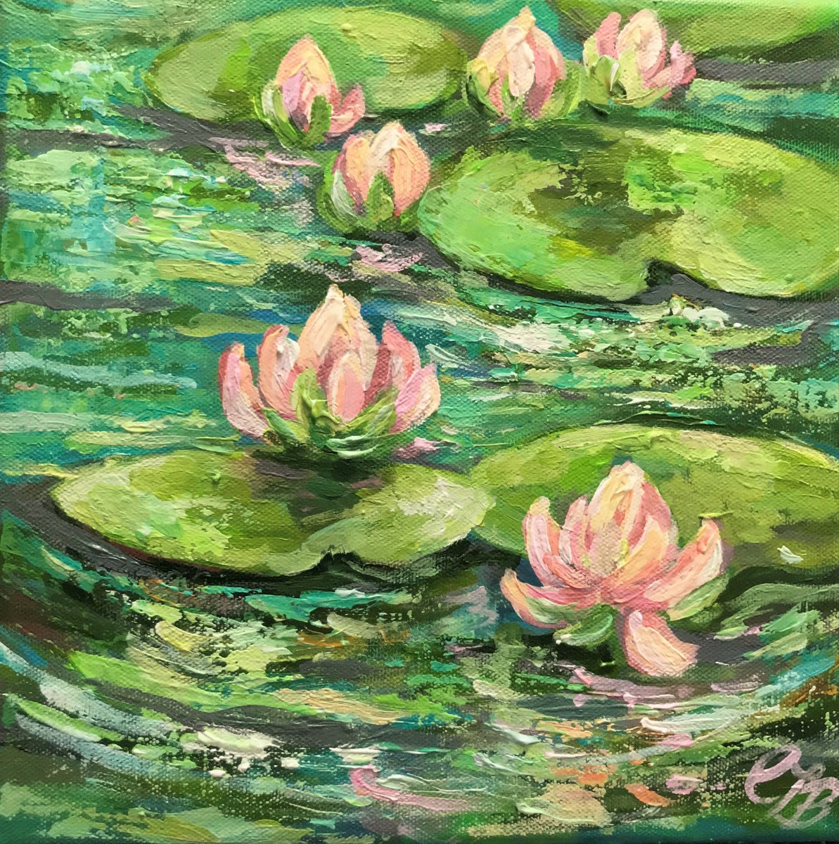 Small Water Lily no 1 by Colette Baumback