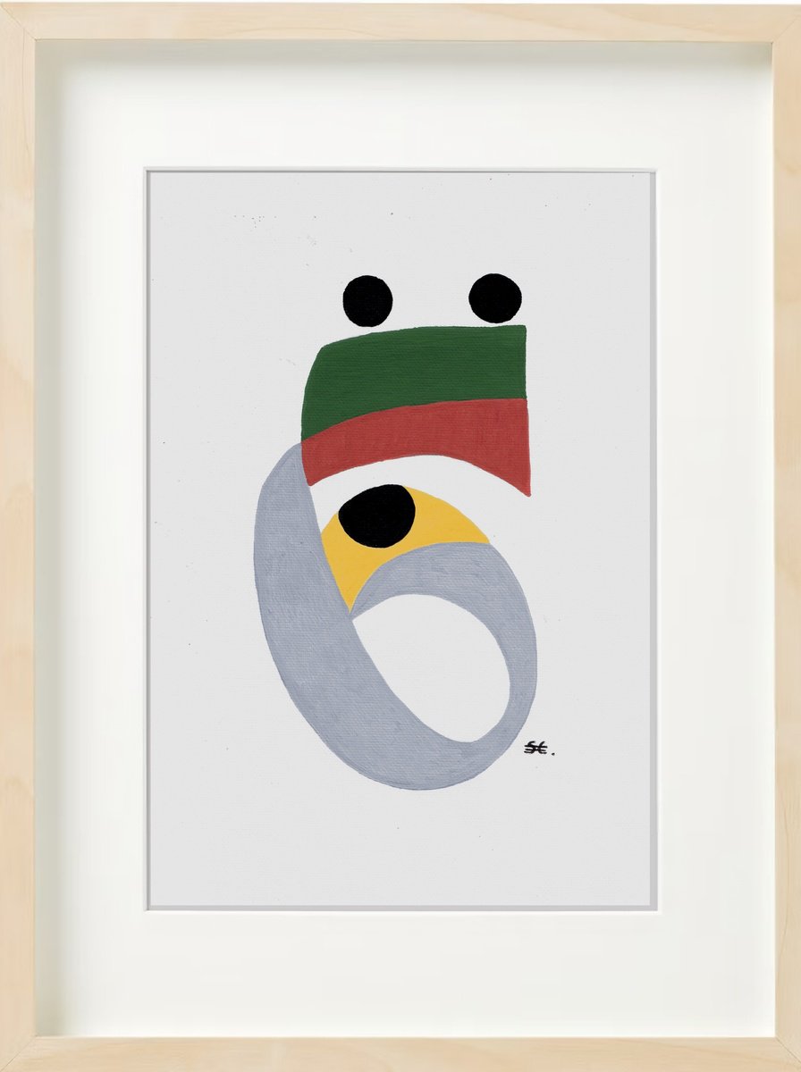 Abstract Acrylic Painting By Carla Sa Fernandes, 13 X 17, Ss59.S1, Original Artwork