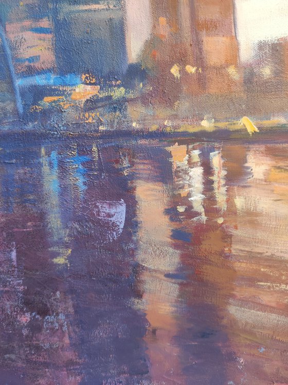 Skyscrapers in reflection