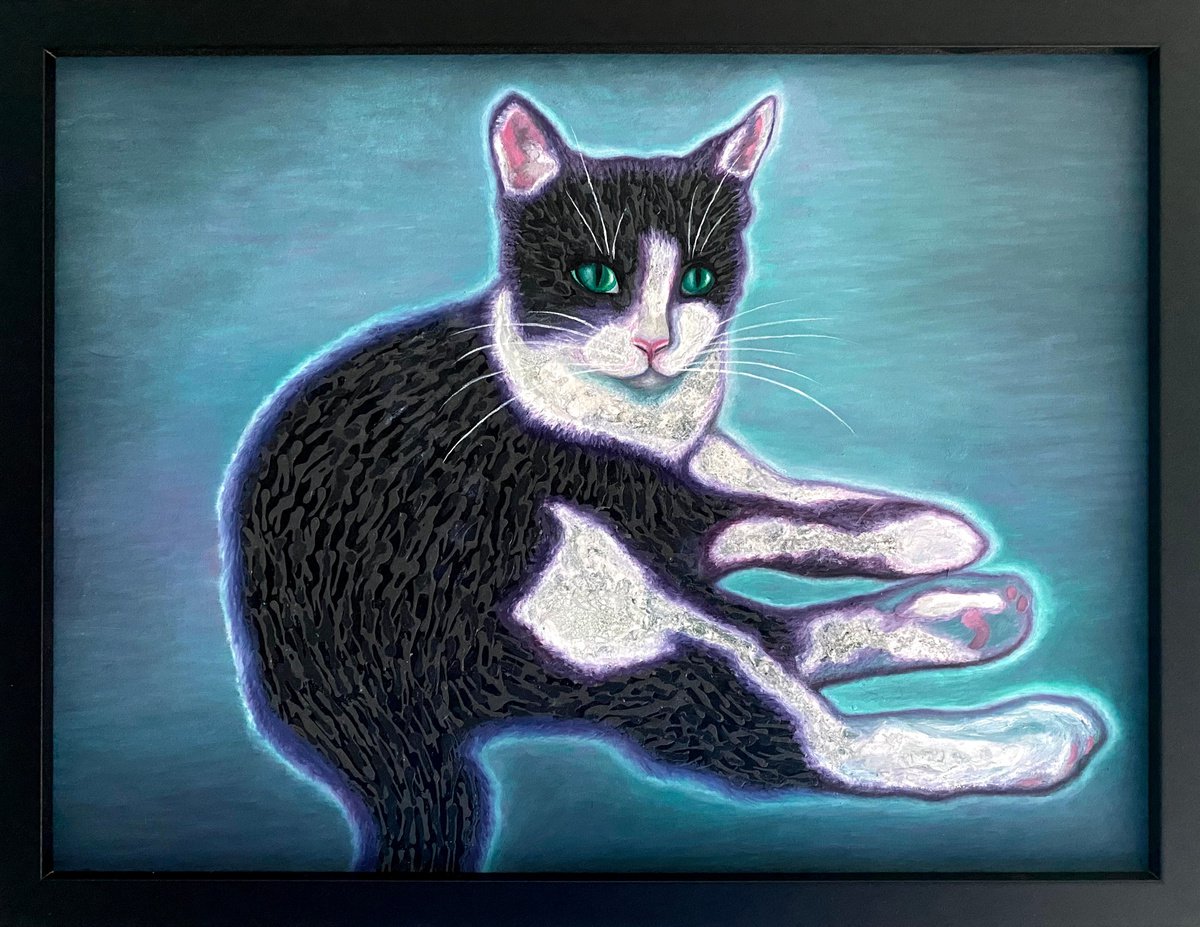 Animal Oil Painting By Stefano Pallara, 17 X 13", Sidney N.3, Original Artwork