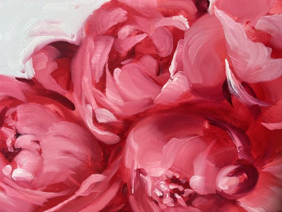 Red peonies