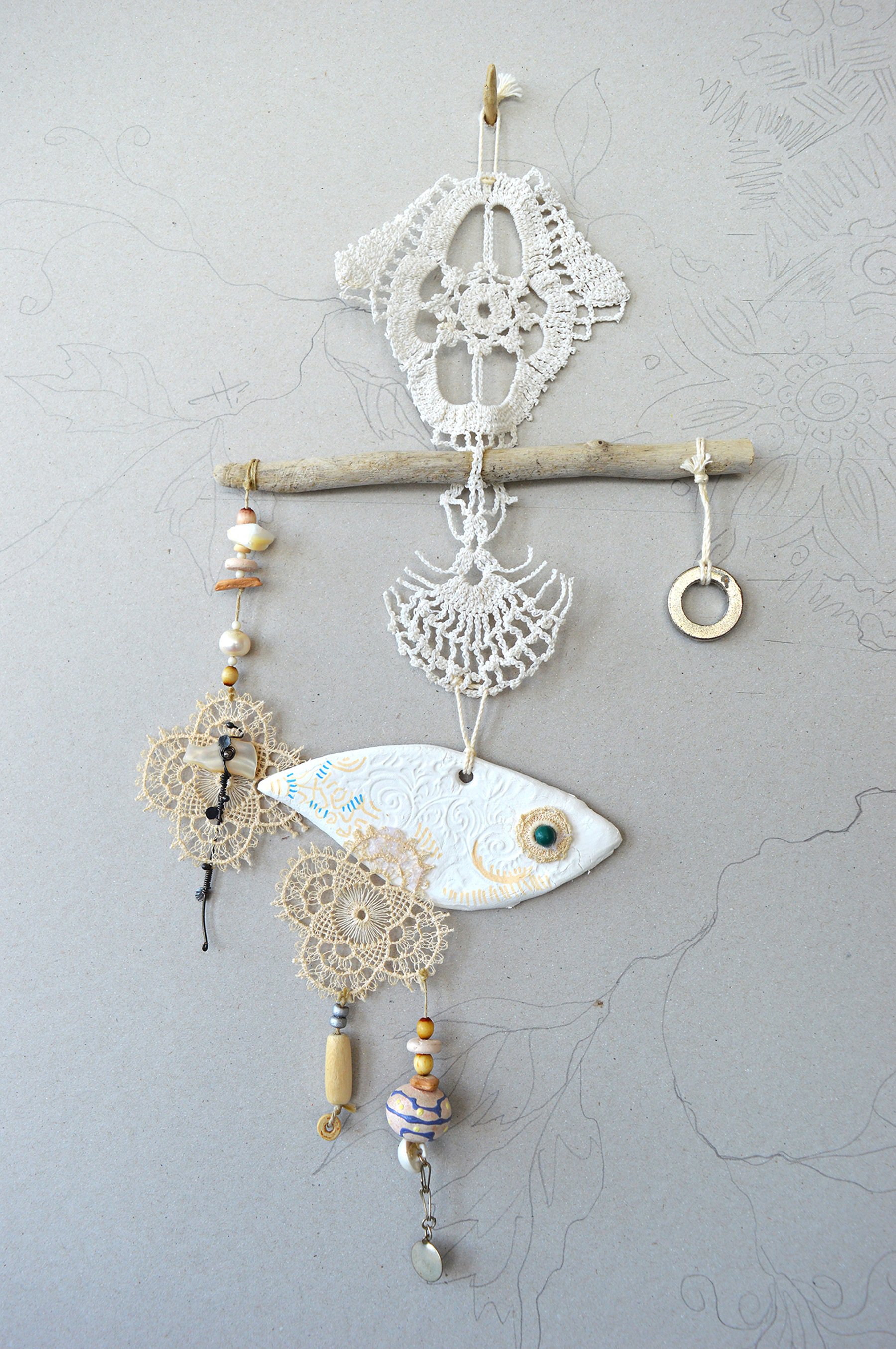 Animal Relief By Silvia Pavlova, 8 X 15", "Gentleness", Original Artwork