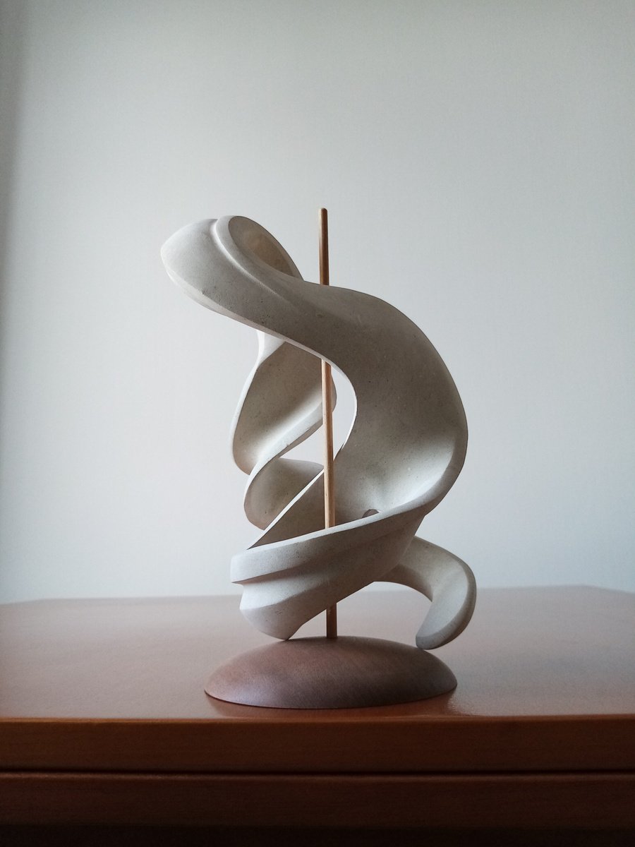 Abstract Stone Sculpture By Massimiliano Capraro, 6 X 10", Radha, Original Artwork