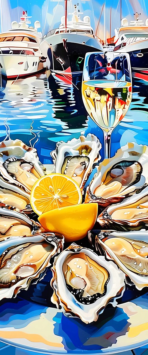 Still life with oysters by BAST