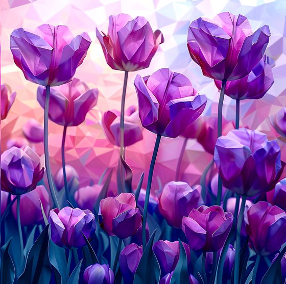 CRYSTAL LILAC TULIPS