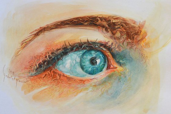 The sea eye colour sketch