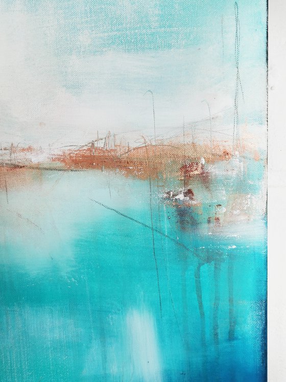 Deep Sea in Turquoise #5 – Abstract Seascape