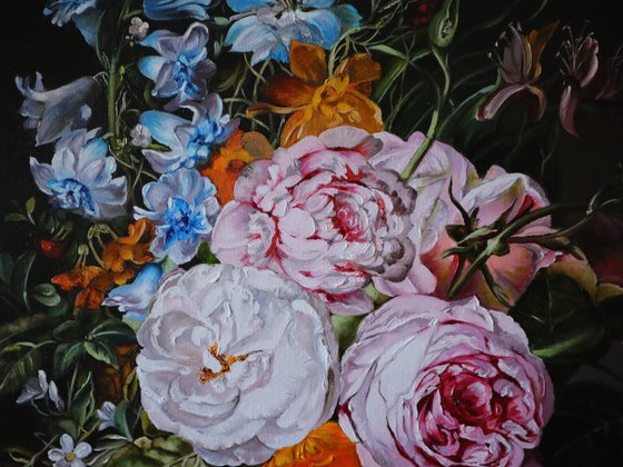 Roses and Garden Bouquet