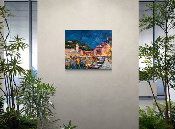 Evening lights of Italy