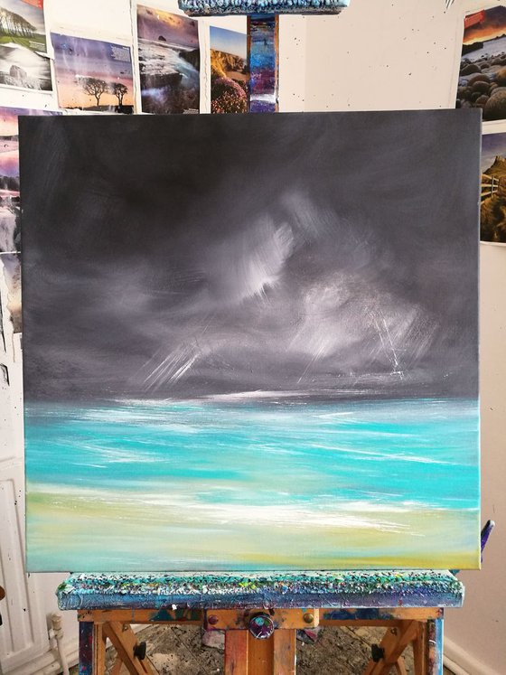 Tempestuous Teal (Seascape)