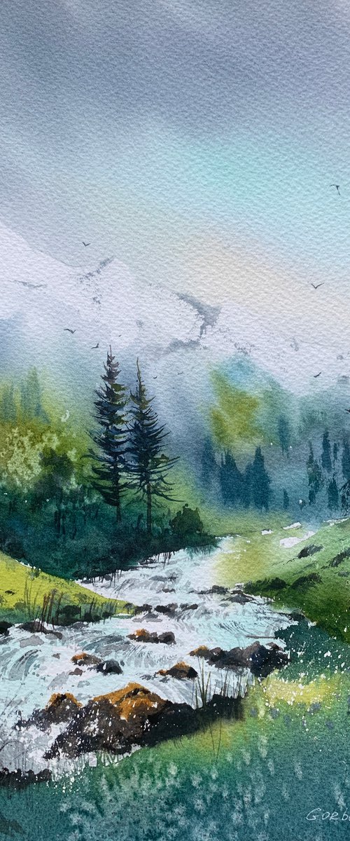 Mountain river #35 by Eugenia Gorbacheva