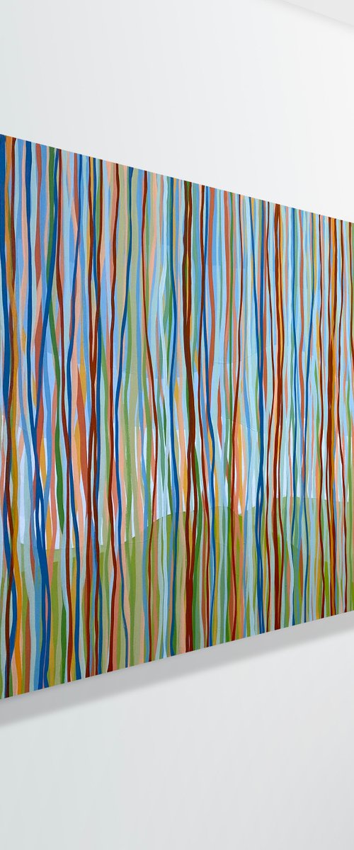 Currarong Yarrabee - 152 x 61cm acrylic on canvas by George Hall