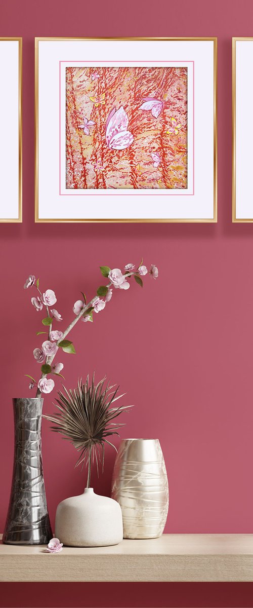 Set of 3 «Queit Meadow» by Mariia Raskin